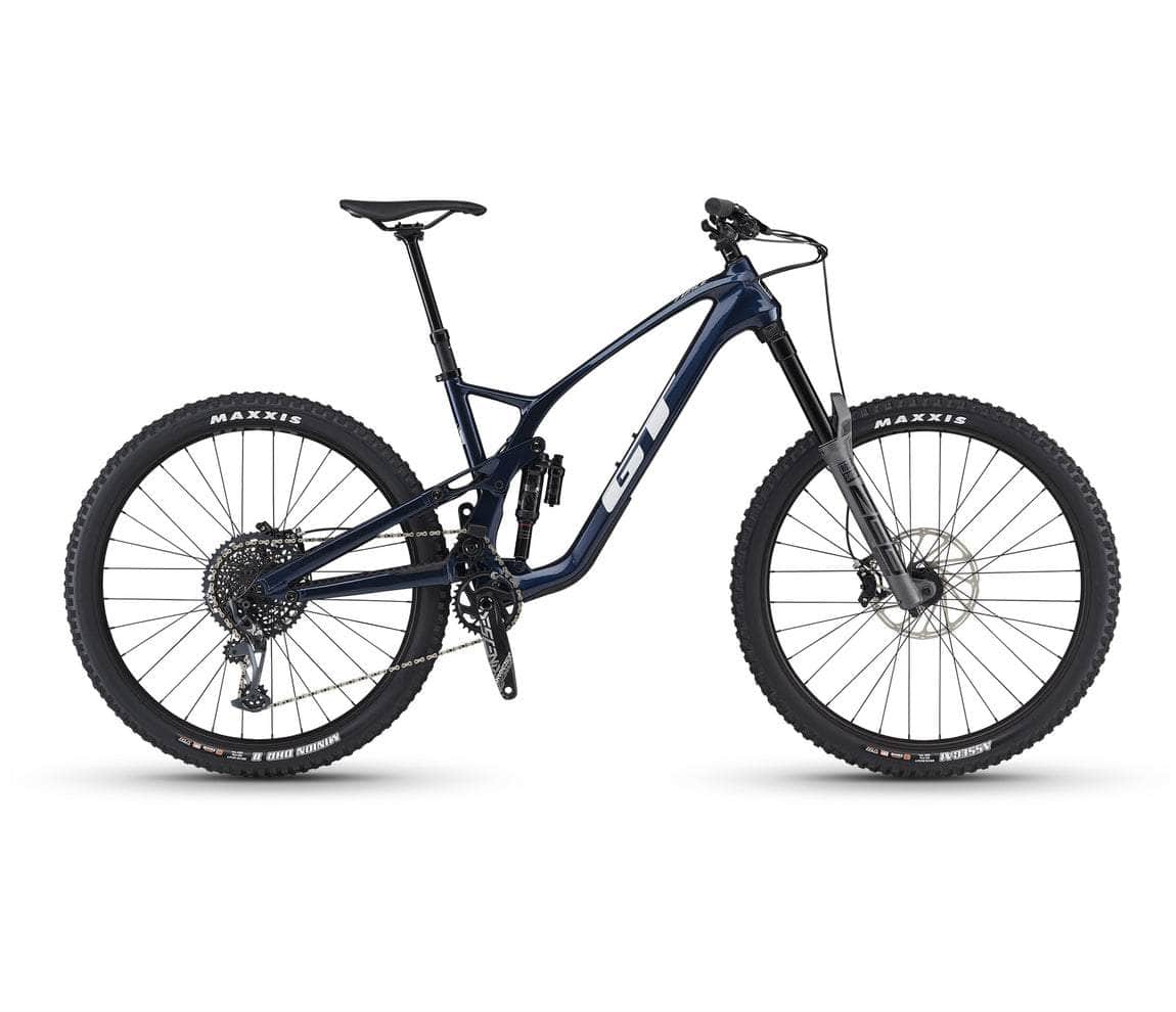 GT GT Bikes Force Carbon LE Full Suspension Mountain Bike Indigo