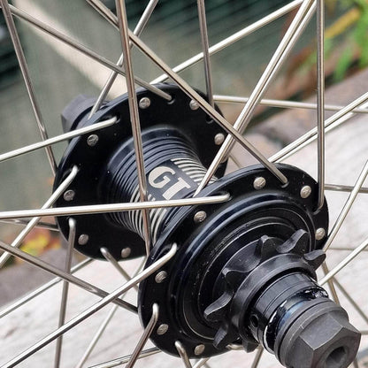 GT BMX Parts GT BMX Superlace 9T Wheelset Black / Silver