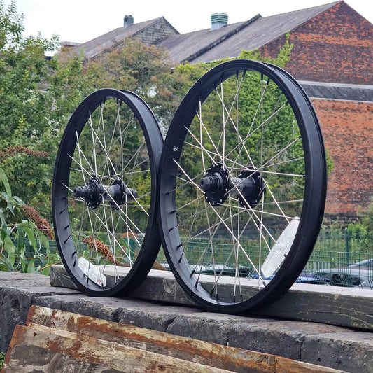 GT BMX Parts GT BMX Superlace 9T Wheelset Black / Silver