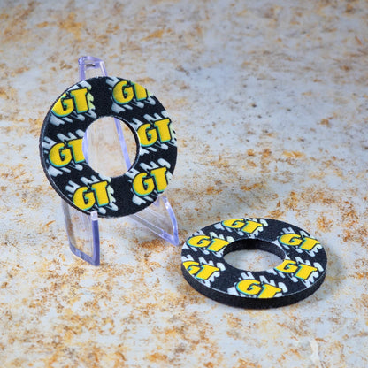 Flite Old School BMX Black/Yellow GT Freestyle Grip Donuts by Flite