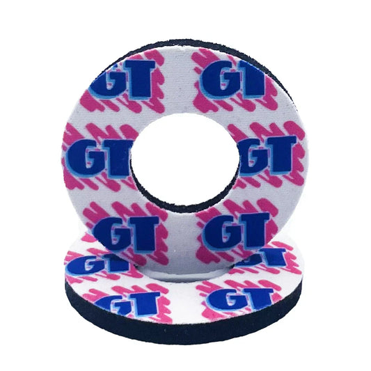 Flite Old School BMX White/Pink GT Freestyle Grip Donuts by Flite