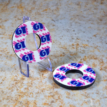 Flite Old School BMX White/Pink GT Freestyle Grip Donuts by Flite