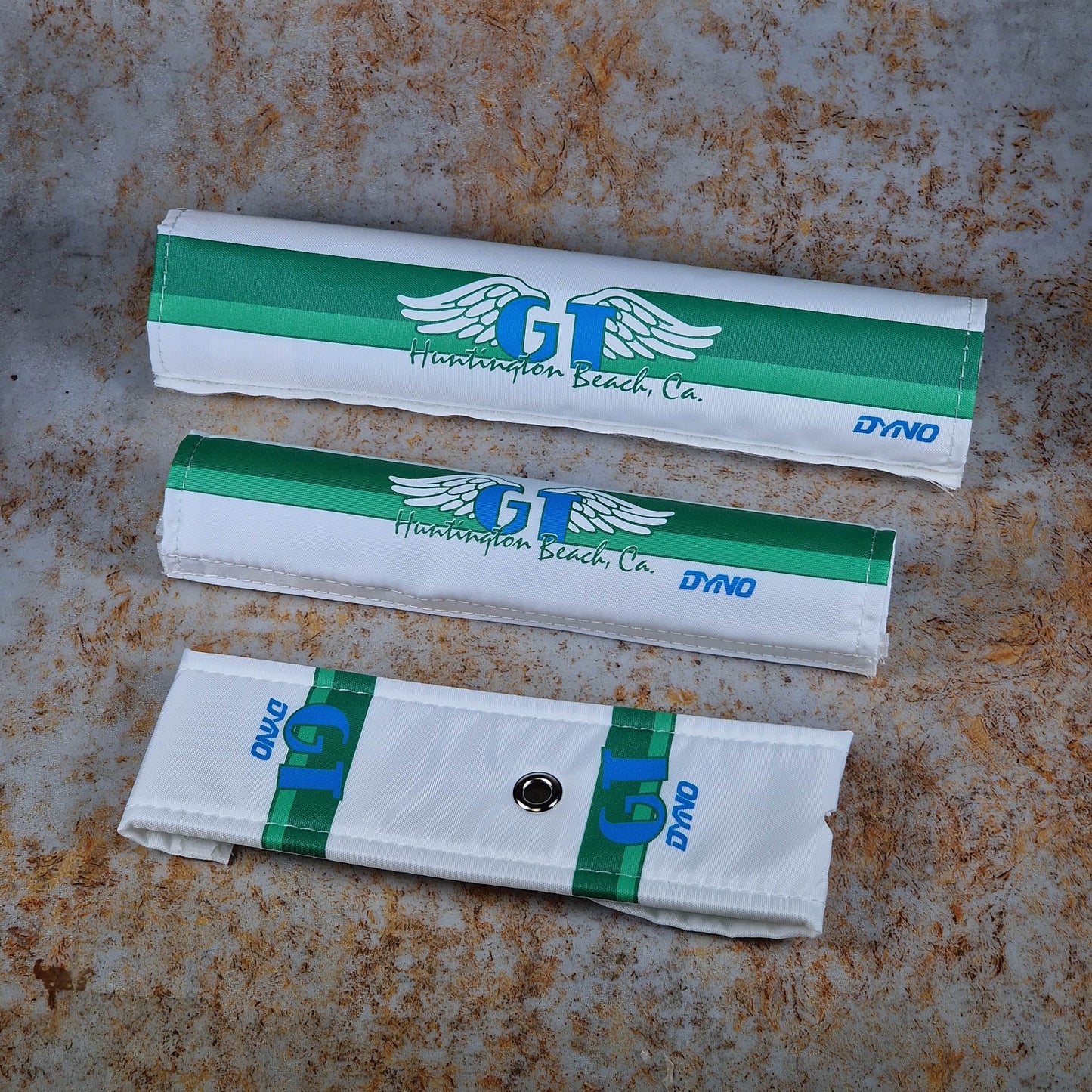 Flite Old School BMX 1.25" / Green / With Grommet GT Huntington Beach 1986-1988 Pad Set by Flite