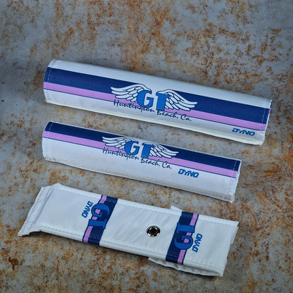 Flite Old School BMX 1.25" / Navy/Lavender / With Grommet GT Huntington Beach 1986-1988 Pad Set by Flite
