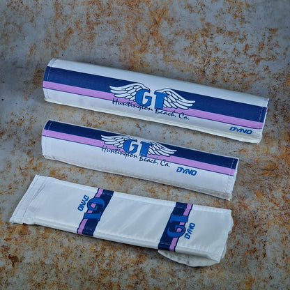 Flite Old School BMX 1.25" / Navy/Lavender / Without Grommet GT Huntington Beach 1986-1988 Pad Set by Flite