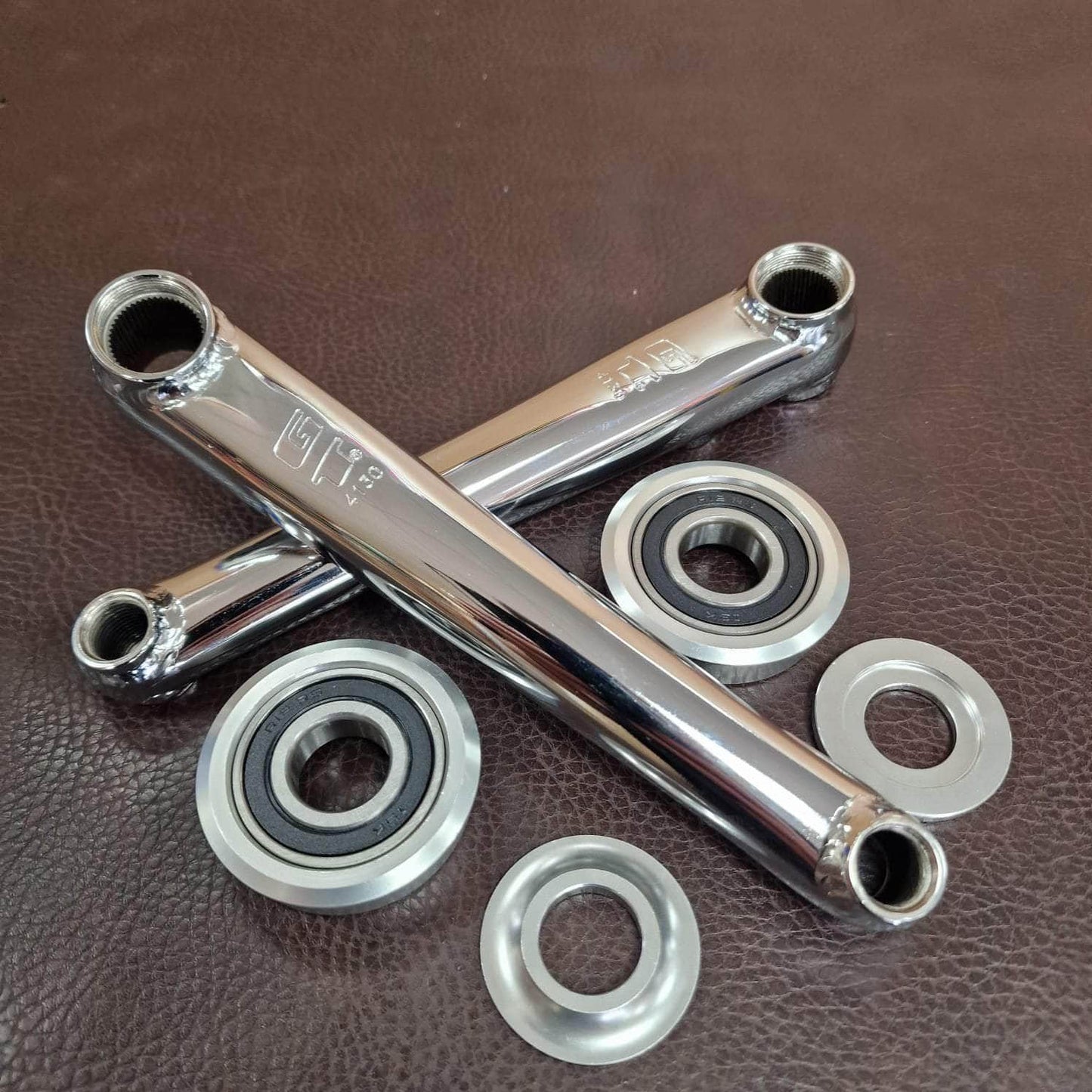 GT Old School BMX GT Power Series Cromo Crank Chrome with American Bottom Bracket