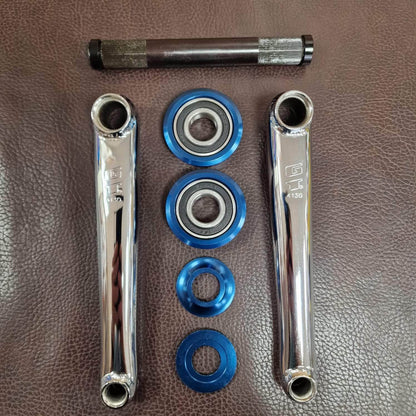 GT Old School BMX GT Power Series Cromo Crank Chrome with American Bottom Bracket