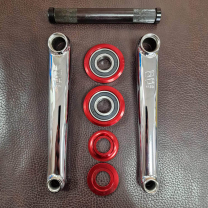 GT Old School BMX GT Power Series Cromo Crank Chrome with American Bottom Bracket