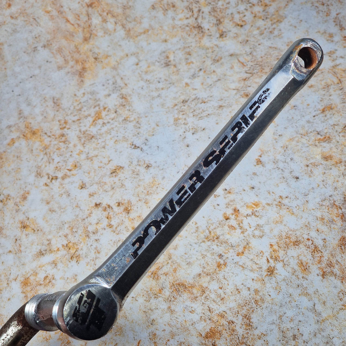 GT Old School BMX GT Power Series One Piece Crank 175mm Chrome Used