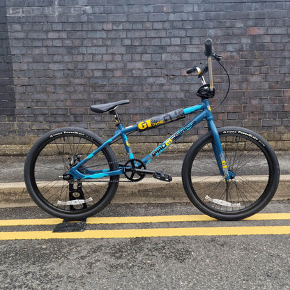 GT BMX Racing Bikes GT Pro Series Heritage 24 Inch Bike Dusty Blue Race Edition