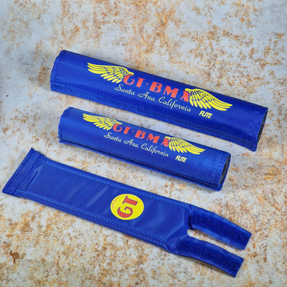 Flite Old School BMX Blue / 1" GT Santa Ana 1984-1986 Pad Set by Flite