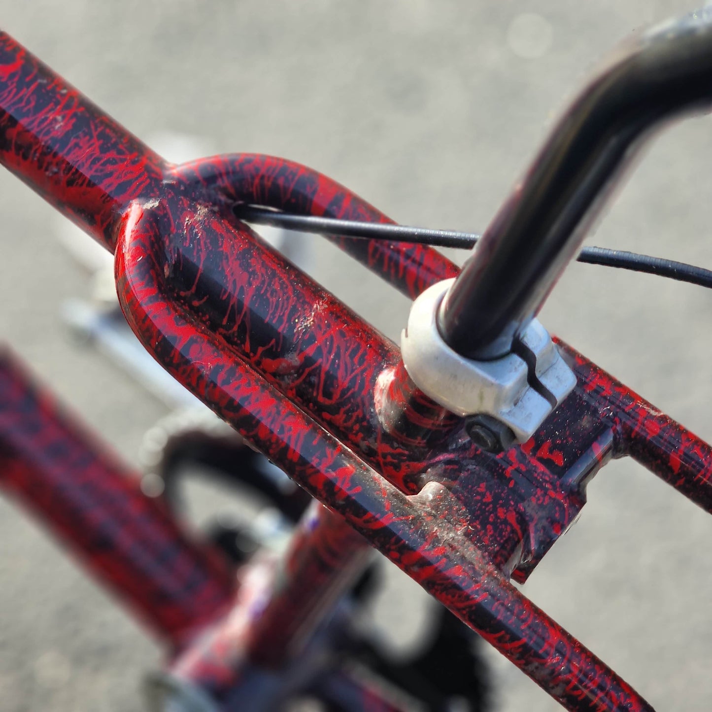 GT Old School BMX Bikes GT Vertigo 1996 Bike Red / Black Splatter