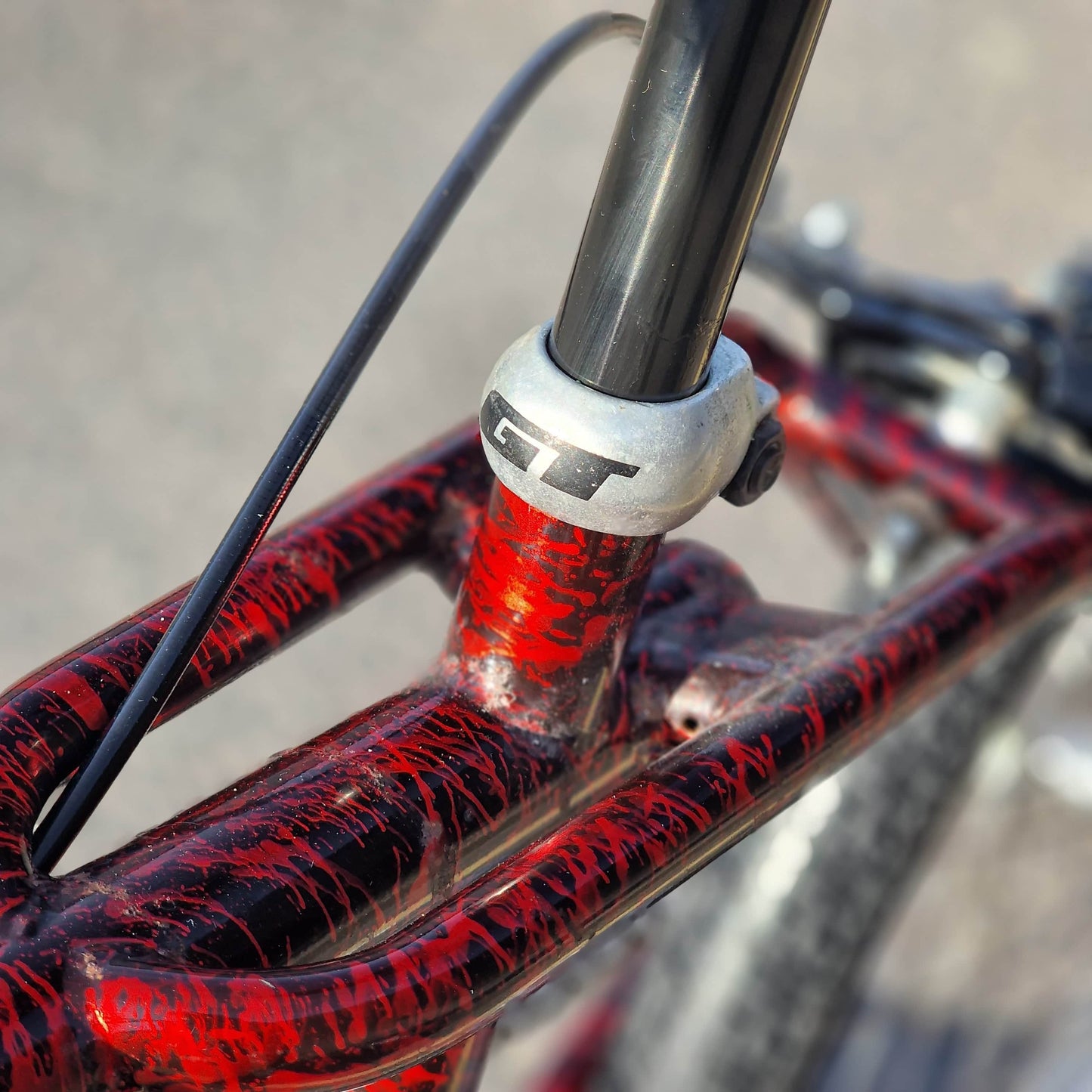 GT Old School BMX Bikes GT Vertigo 1996 Bike Red / Black Splatter