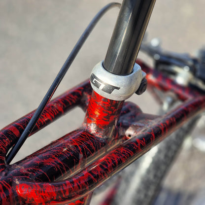 GT Old School BMX Bikes GT Vertigo 1996 Bike Red / Black Splatter