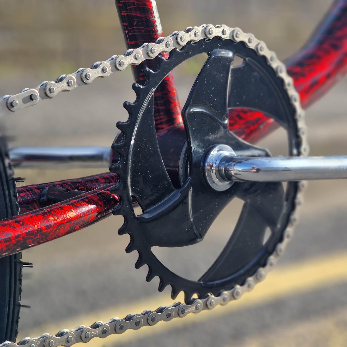 GT Old School BMX Bikes GT Vertigo 1996 Bike Red / Black Splatter