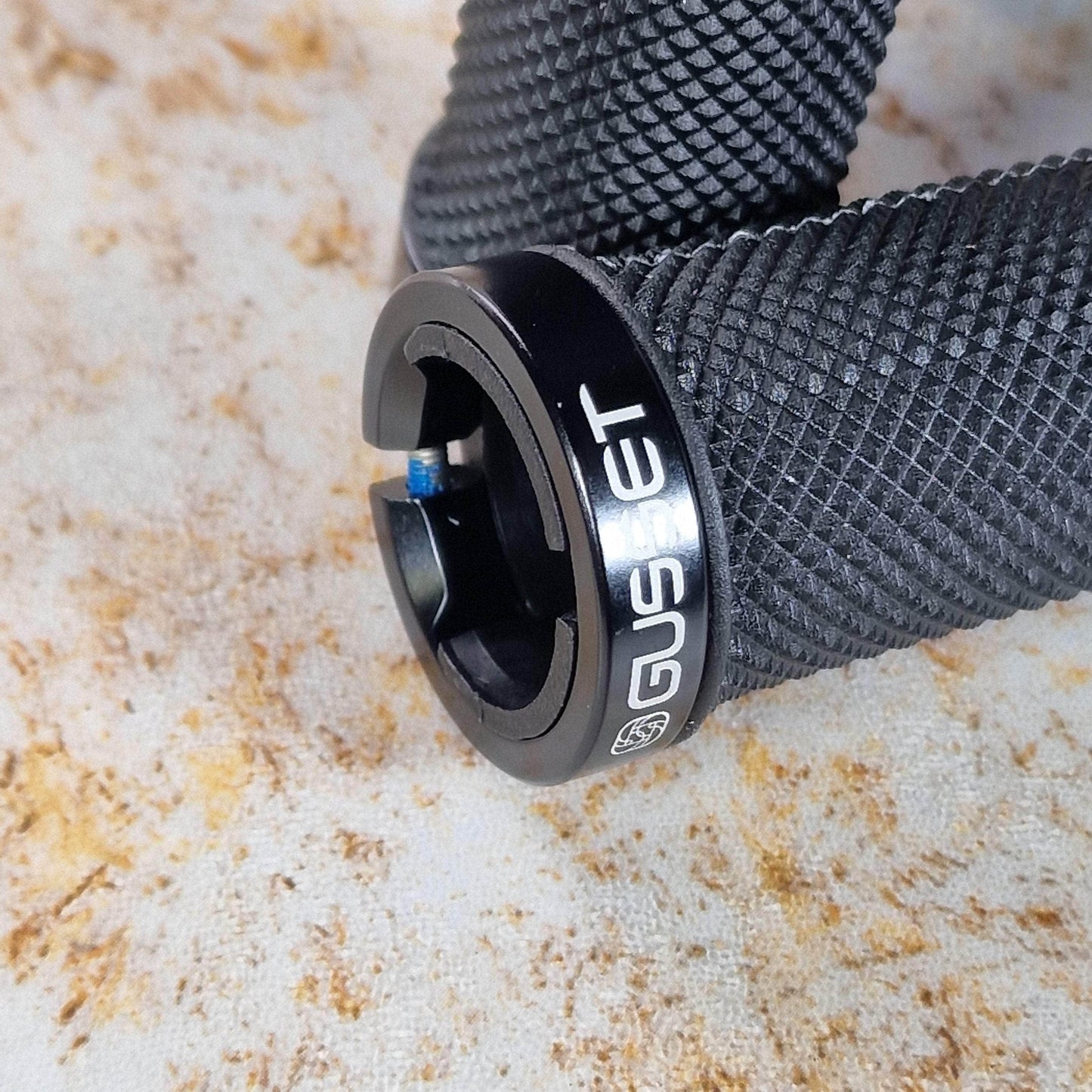 Gusset BMX Parts Black Gusset Double File Lock-On Grips