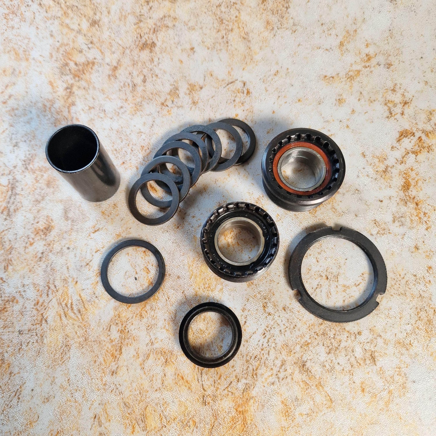 Gusset BMX Parts Black/Silver Gusset EXP Sealed Euro Bottom Bracket 19mm