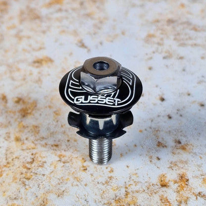 Gusset BMX Parts Gusset Hole-in-the-Head Hollow Star Nut and Cap