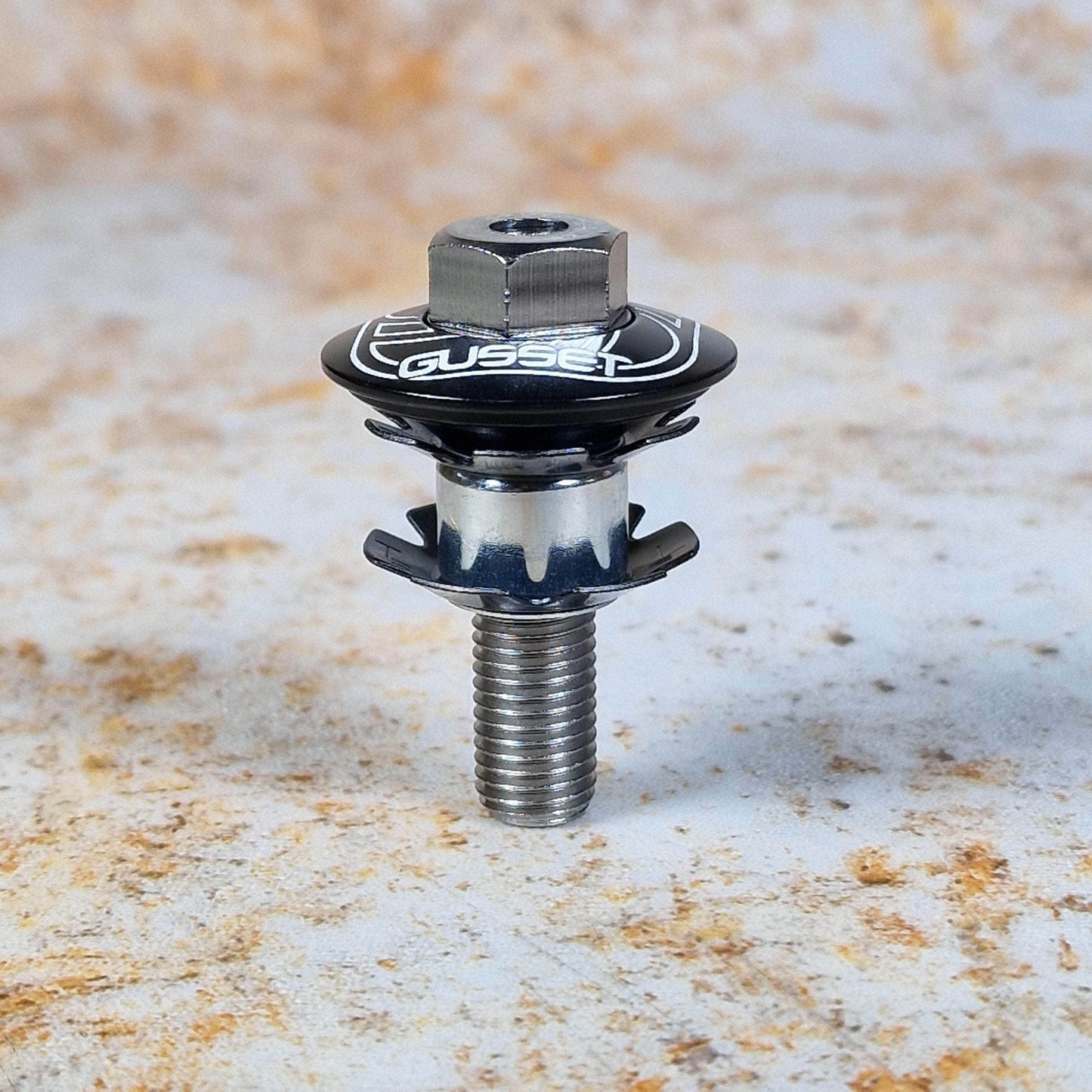 Gusset BMX Parts Gusset Hole-in-the-Head Hollow Star Nut and Cap