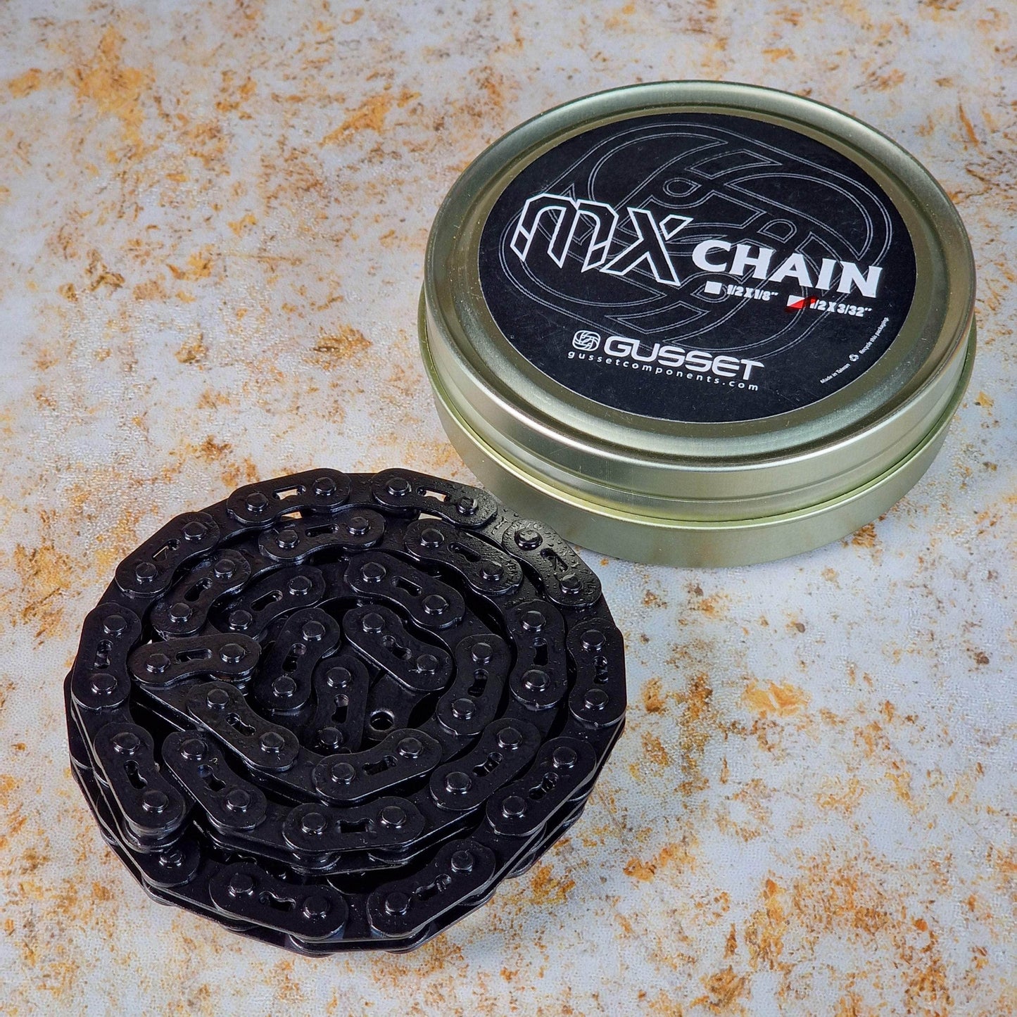 Gusset BMX Parts Black / 1/8" Gusset MX Single Speed Chain