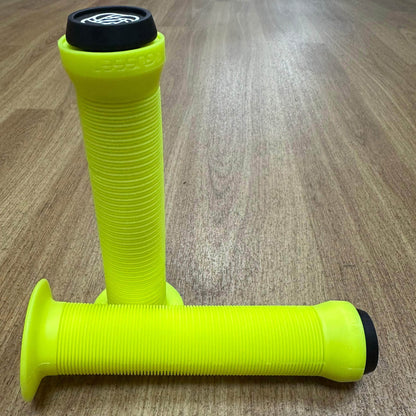 Gusset BMX Parts Neon Yellow Gusset Sleeper Flanged Grips