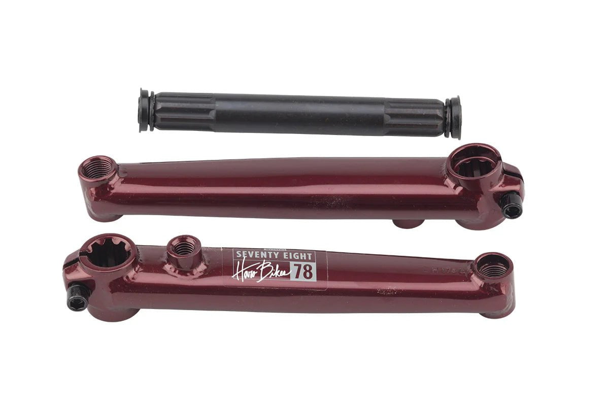 Haro BMX Parts Gloss Burgundy / 175mm Haro 1978 Cranks