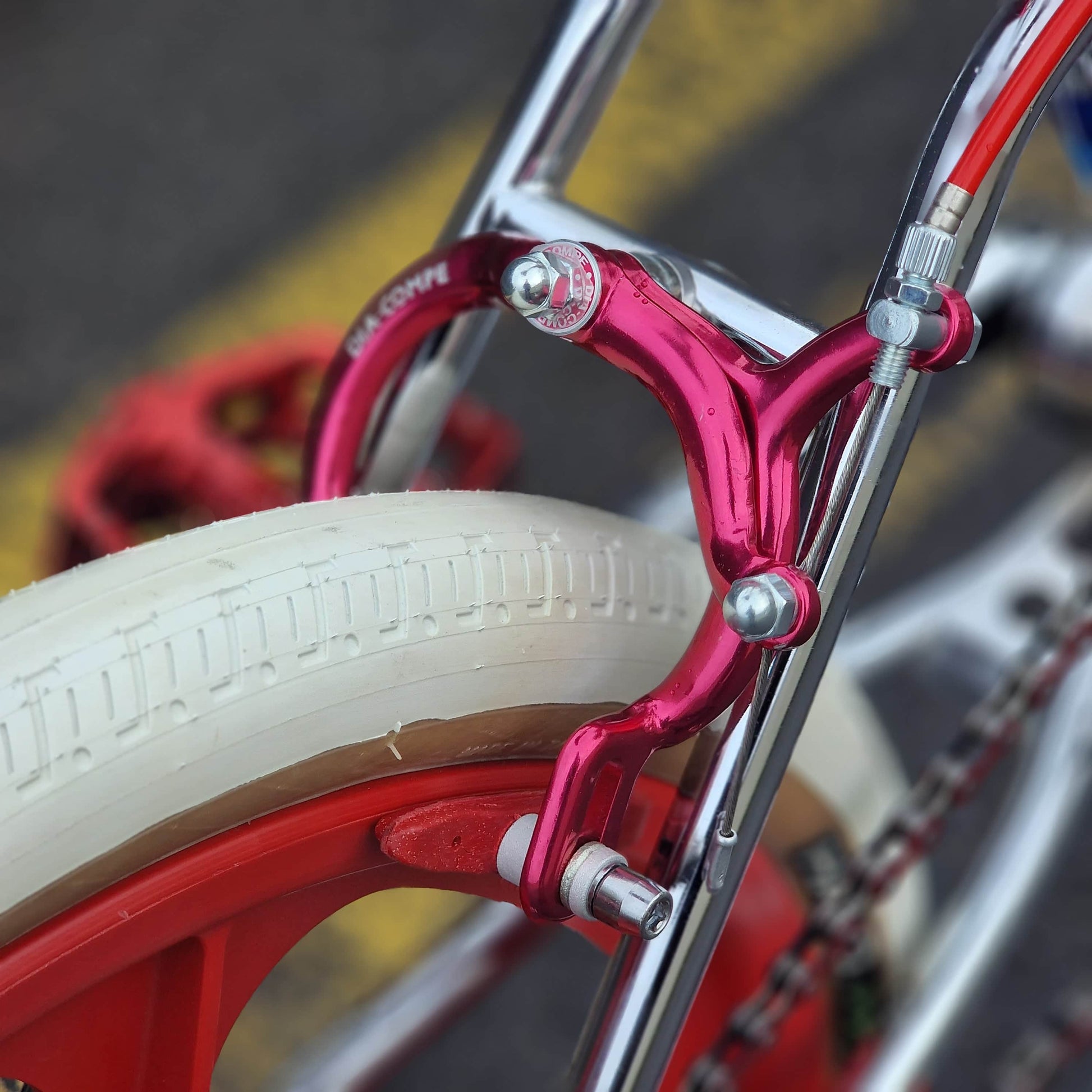 Haro Old School BMX Bikes Haro 1984 Sport Mike Dominguez Custom Bike Chrome / Red