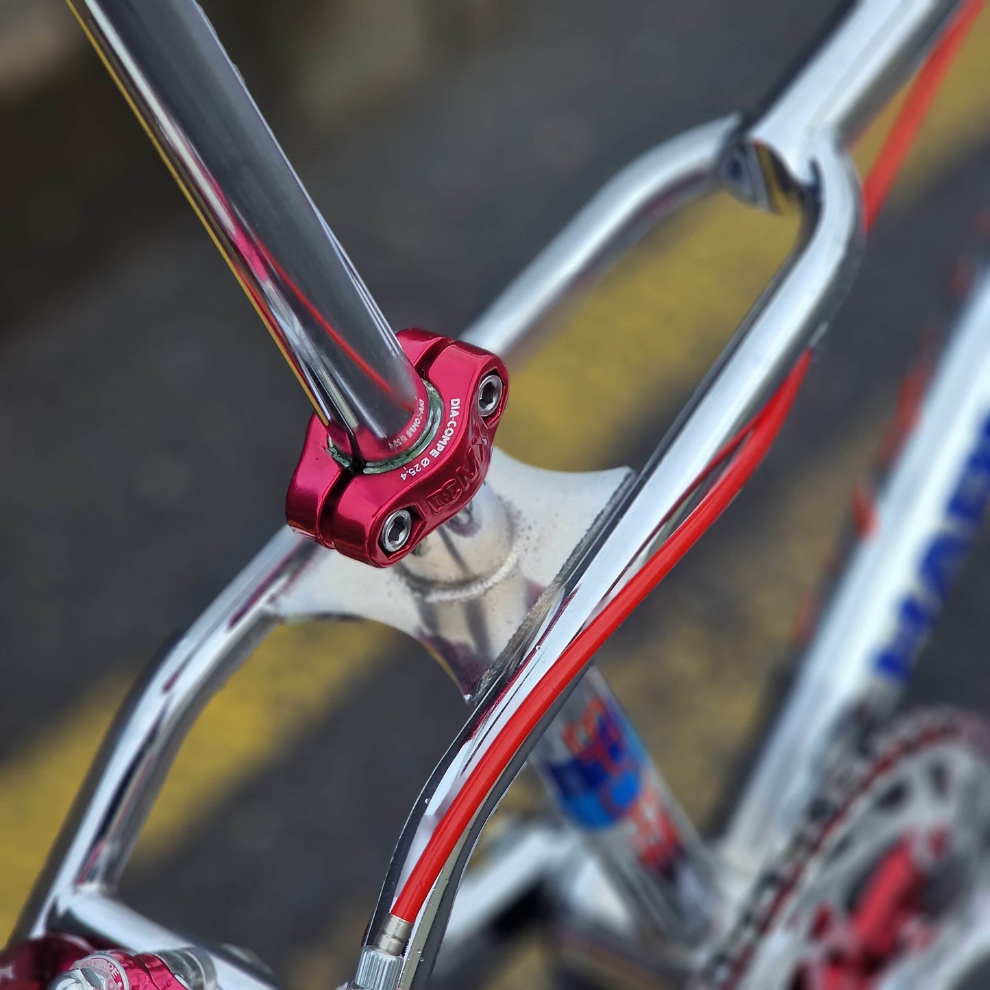 Haro Old School BMX Bikes Haro 1984 Sport Mike Dominguez Custom Bike Chrome / Red