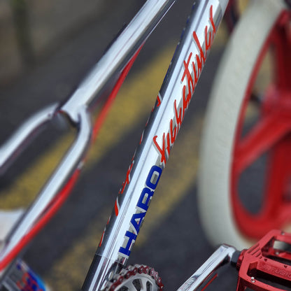 Haro Old School BMX Bikes Haro 1984 Sport Mike Dominguez Custom Bike Chrome / Red