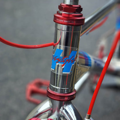 Haro Old School BMX Bikes Haro 1984 Sport Mike Dominguez Custom Bike Chrome / Red