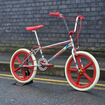 Haro Old School BMX Bikes Haro 1984 Sport Mike Dominguez Custom Bike Chrome / Red