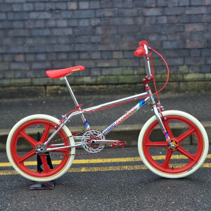Haro Old School BMX Bikes Haro 1984 Sport Mike Dominguez Custom Bike Chrome / Red