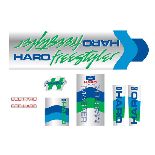 Haro Old School BMX Chrome Haro 1985 Master Frame and Fork Sticker Set