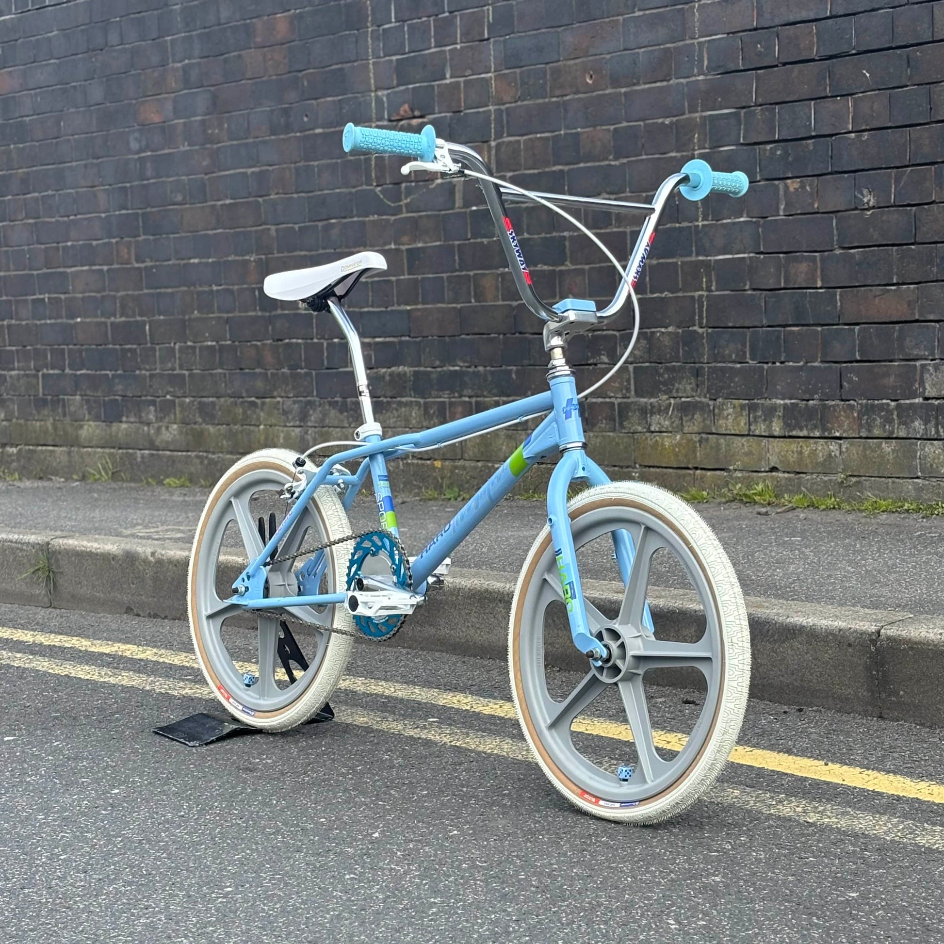 Haro Old School BMX Bikes Light Blue/White Haro 1985 Sport Custom Bike Light Blue / White Previously Owned