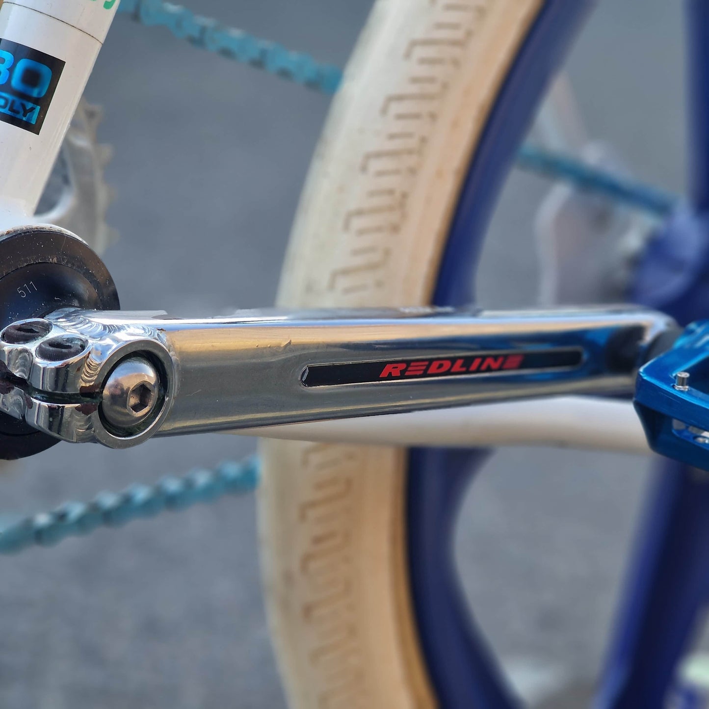 Haro Old School BMX Bikes Haro 1985 Sport Custom Bike White / Blue Previously Owned