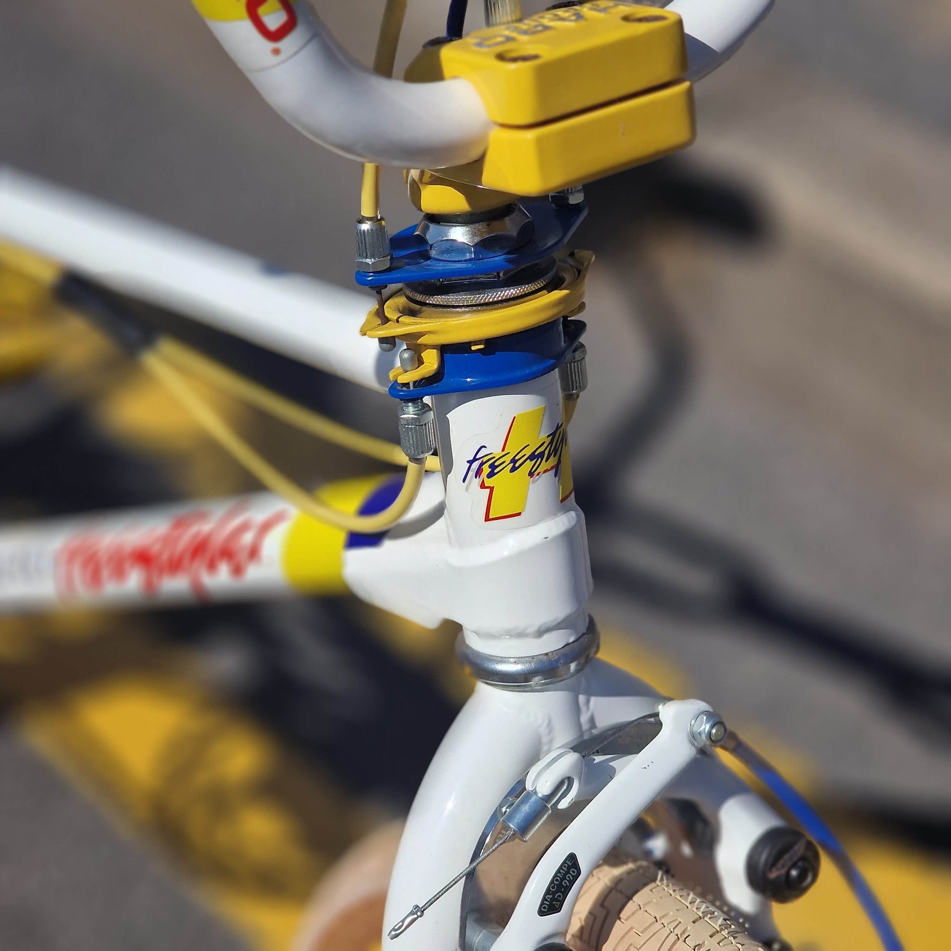 Haro Old School BMX Bikes White/Yellow/Blue Haro 1985 Sport Custom Bike White / Yellow Previously Owned