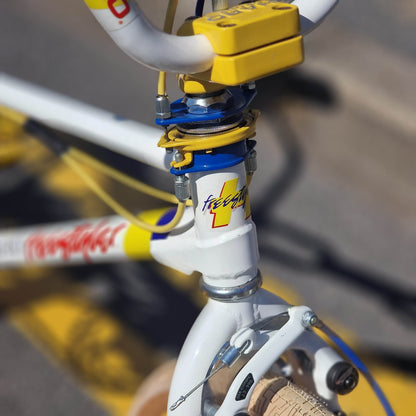 Haro Old School BMX Bikes White/Yellow/Blue Haro 1985 Sport Custom Bike White / Yellow Previously Owned