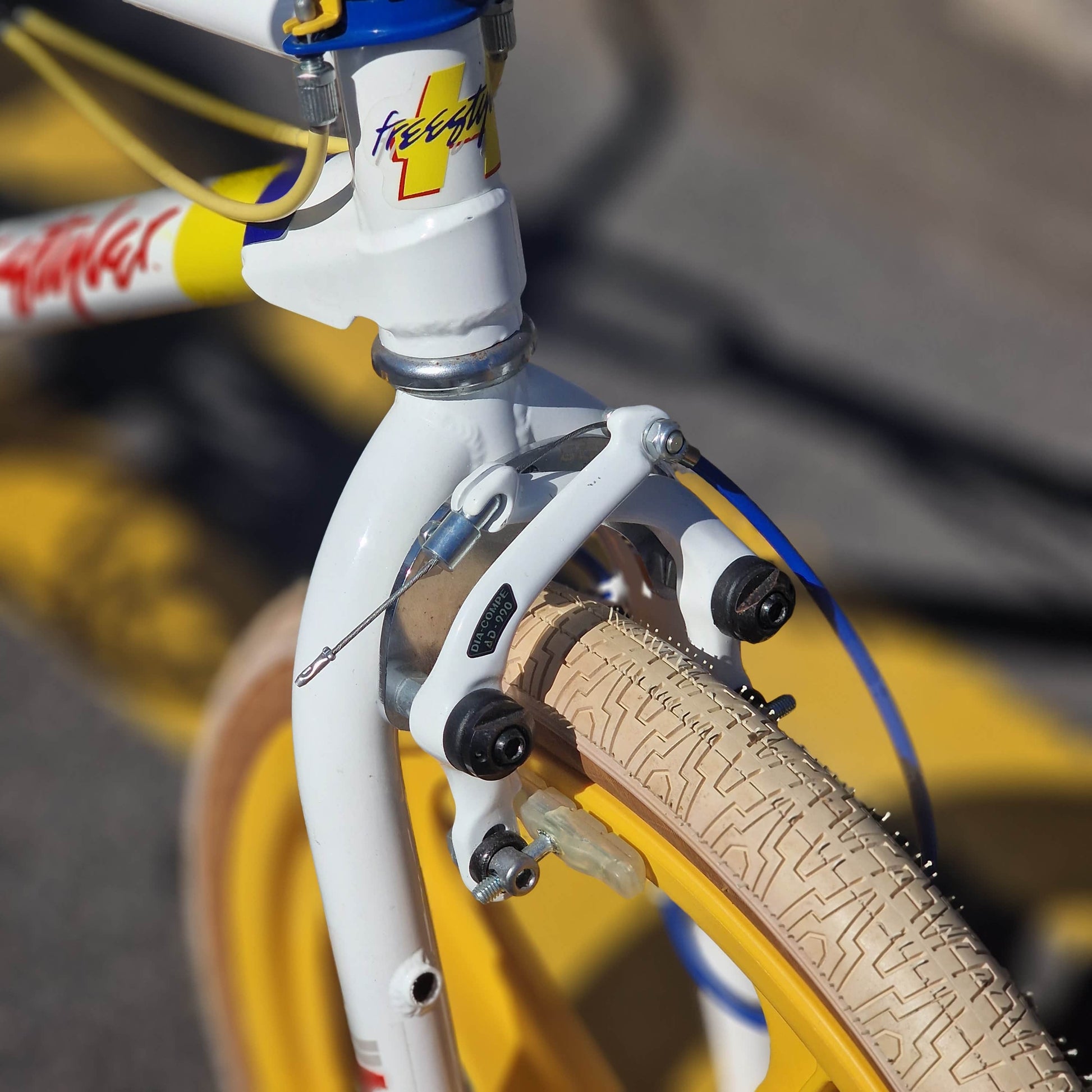 Haro Old School BMX Bikes White/Yellow/Blue Haro 1985 Sport Custom Bike White / Yellow Previously Owned
