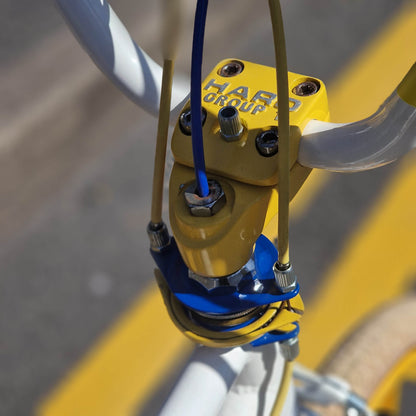 Haro Old School BMX Bikes White/Yellow/Blue Haro 1985 Sport Custom Bike White / Yellow Previously Owned