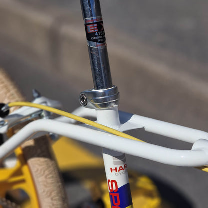 Haro Old School BMX Bikes White/Yellow/Blue Haro 1985 Sport Custom Bike White / Yellow Previously Owned