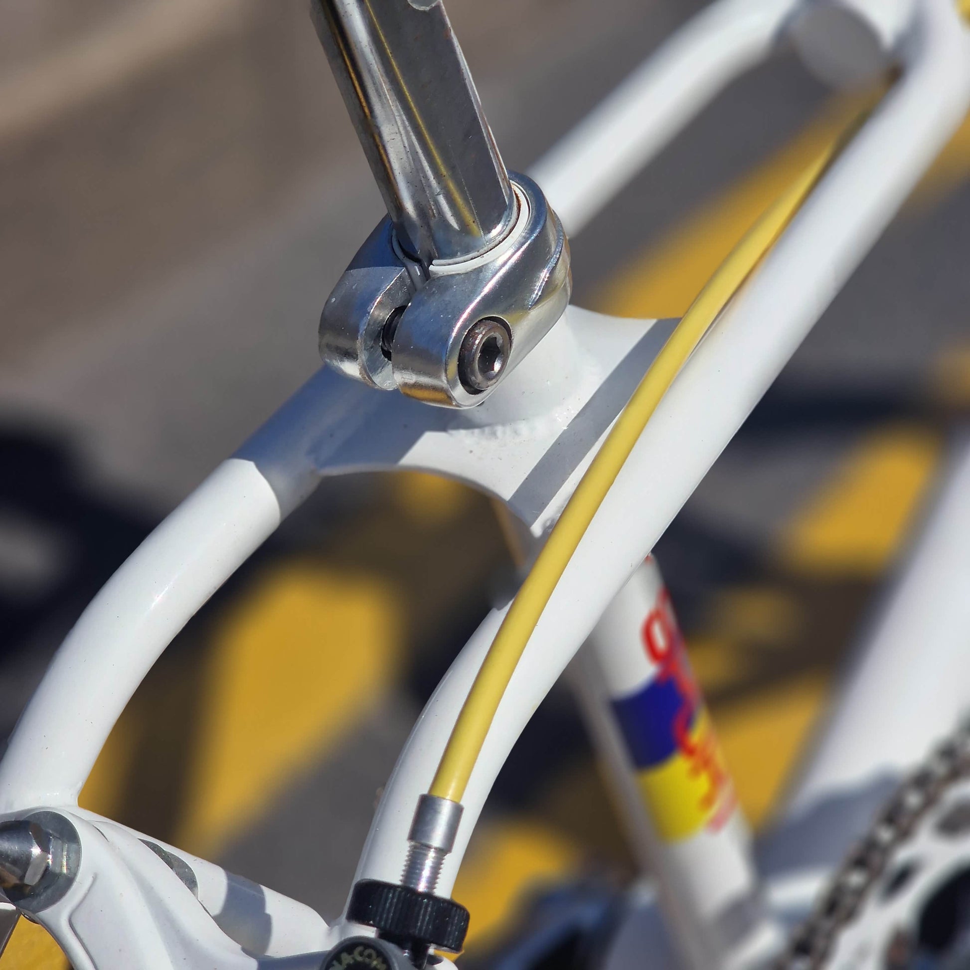 Haro Old School BMX Bikes White/Yellow/Blue Haro 1985 Sport Custom Bike White / Yellow Previously Owned