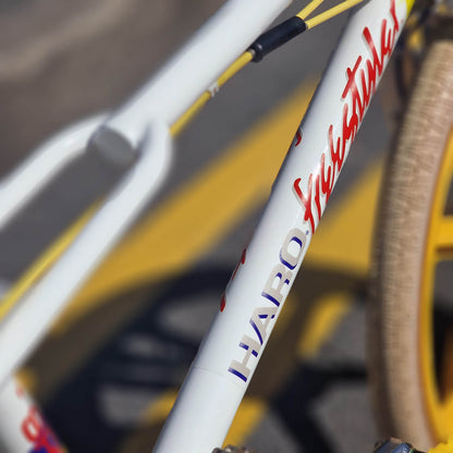 Haro Old School BMX Bikes White/Yellow/Blue Haro 1985 Sport Custom Bike White / Yellow Previously Owned
