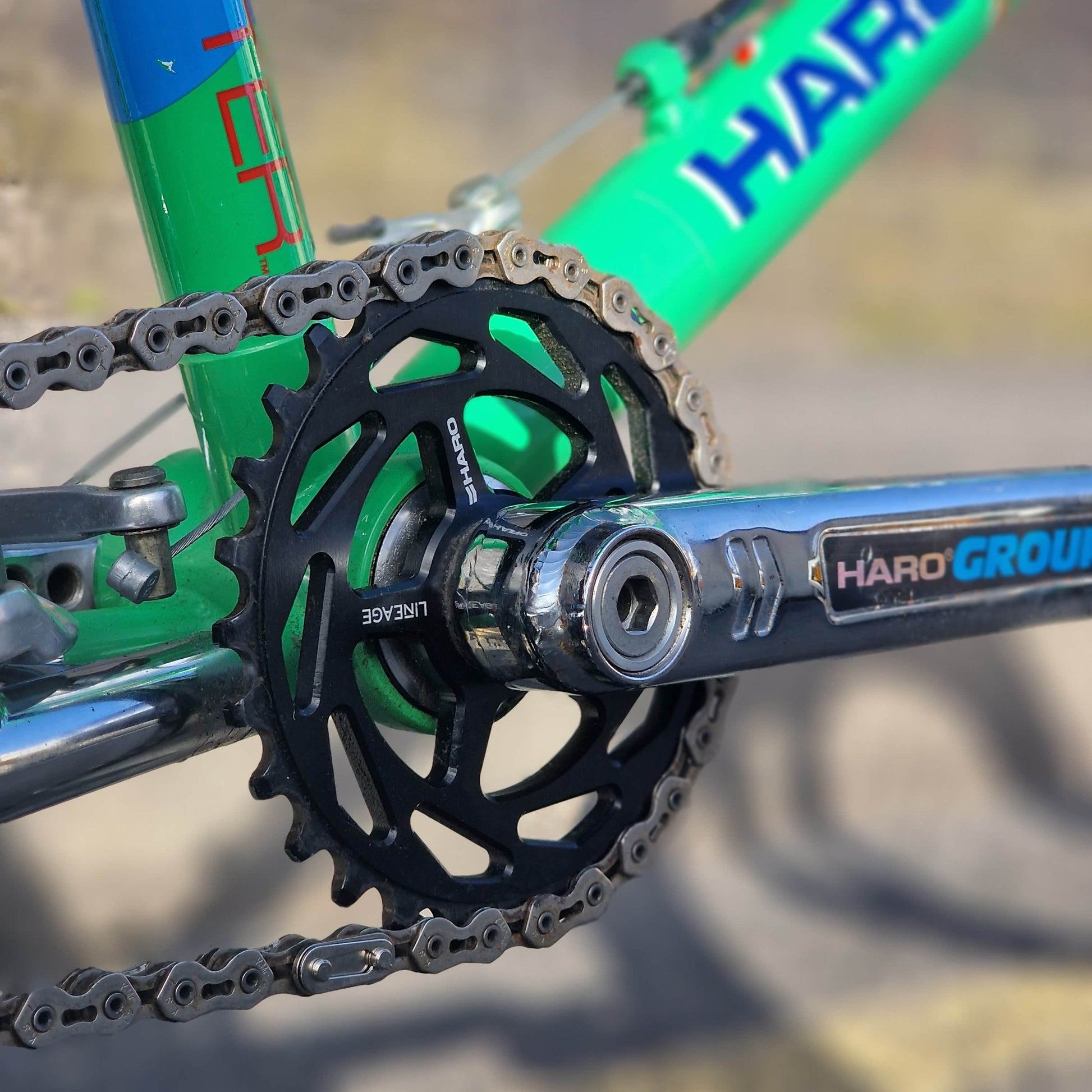 Haro Old School BMX Bikes Haro 2016 Lineage DMC Master 20 Inch Bike Green Previously Owned