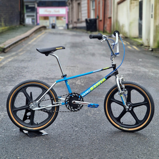 Haro Old School BMX Bikes Haro 2017 (1987) Re-Issue Master Freestyler Bike Black /Blue / Chrome Previously Owned