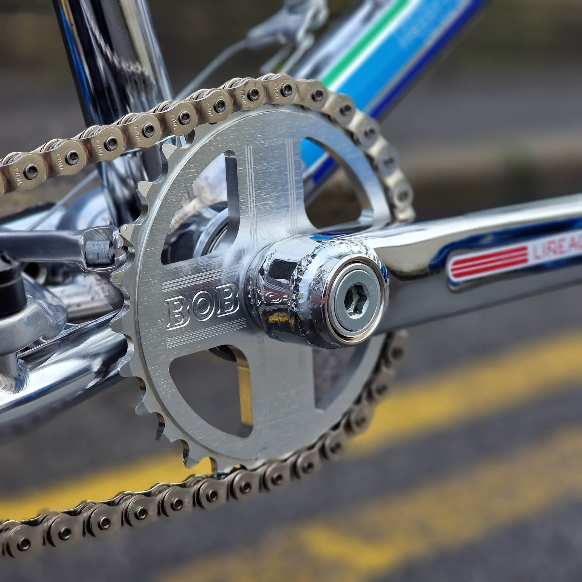 Haro Old School BMX Bikes Haro 40th Anniversary Bob Haro Freestyler Bike Chrome with Skyway Graphites