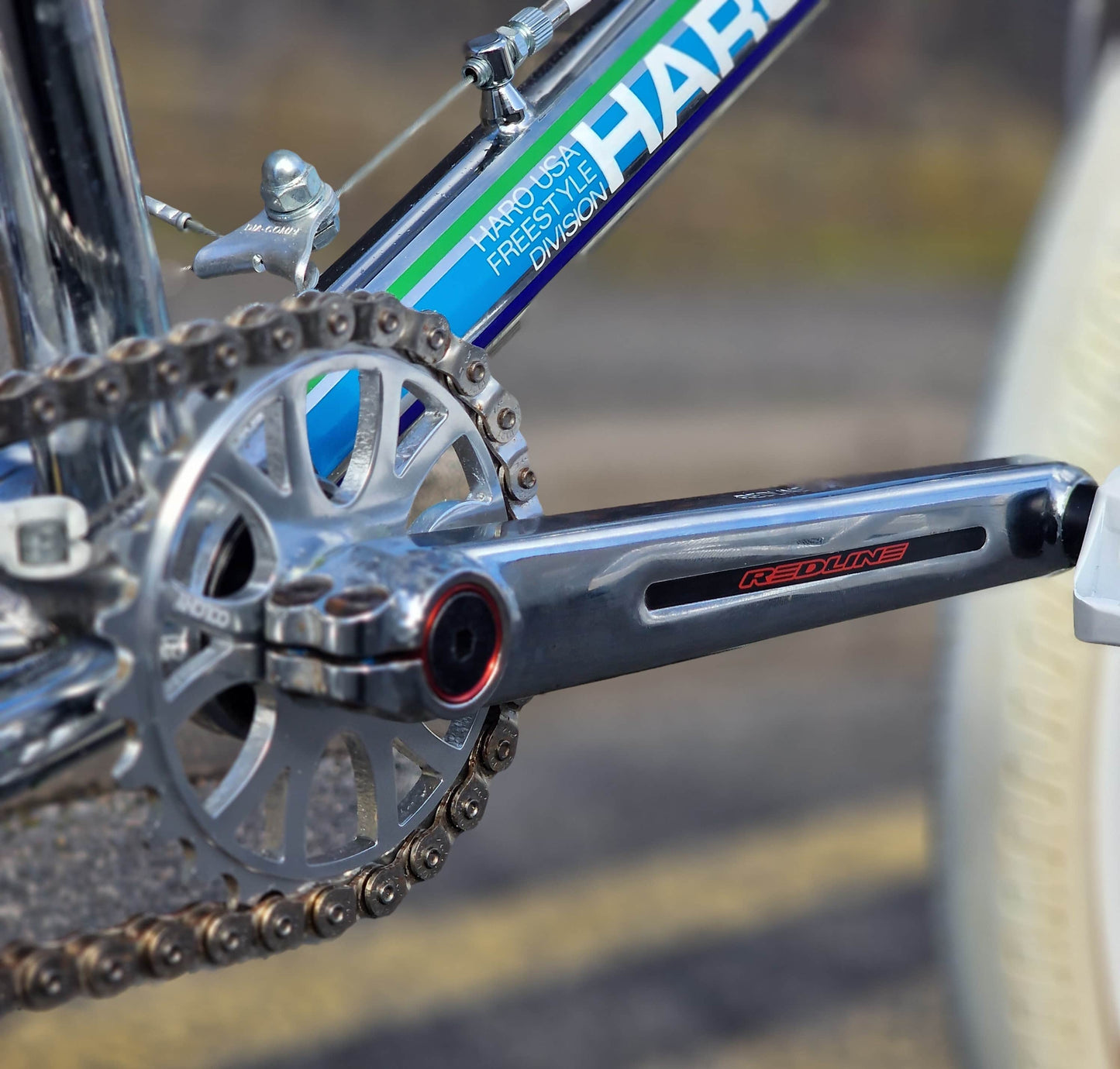 Haro Old School BMX Bikes Haro 40th Anniversary Freestyler Bike Chrome / White Previously Owned