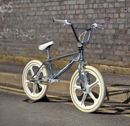 Haro Old School BMX Bikes Haro 40th Anniversary Freestyler Bike Chrome / White Previously Owned