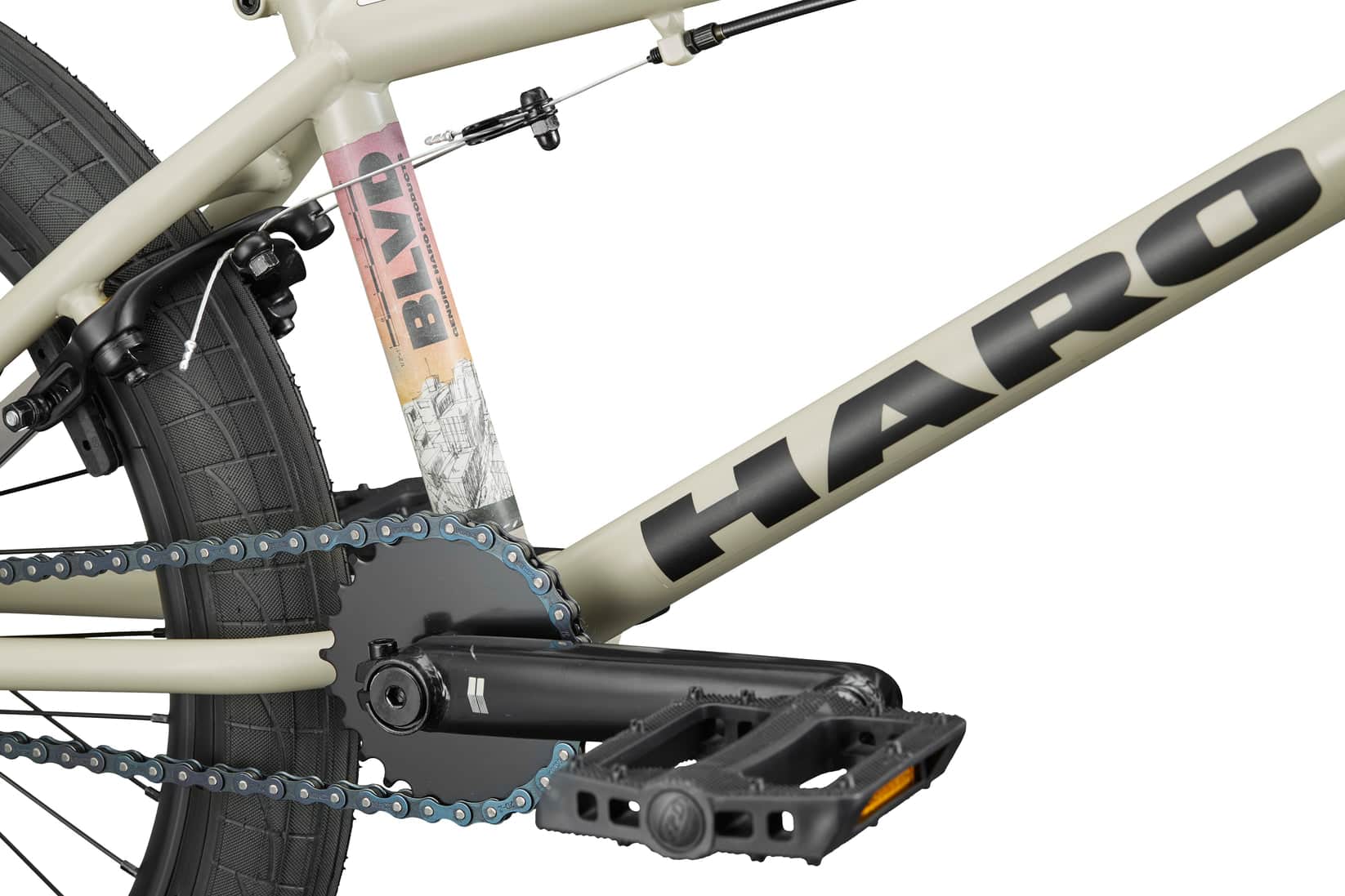Haro BMX Bikes Semi-Gloss Stone / 20.5 Haro BLVD 20.5" TT Bike Semi-Gloss Stone