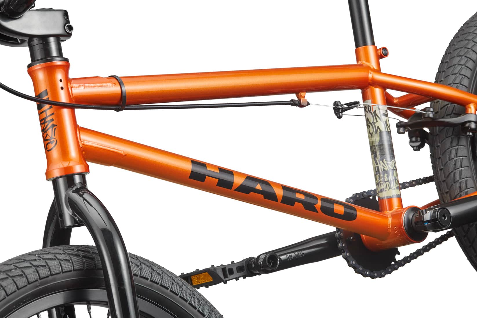 Haro BMX Bikes Gloss Copper Orange / 18 Haro Downtown 18 Inch Bike Gloss Copper Orange