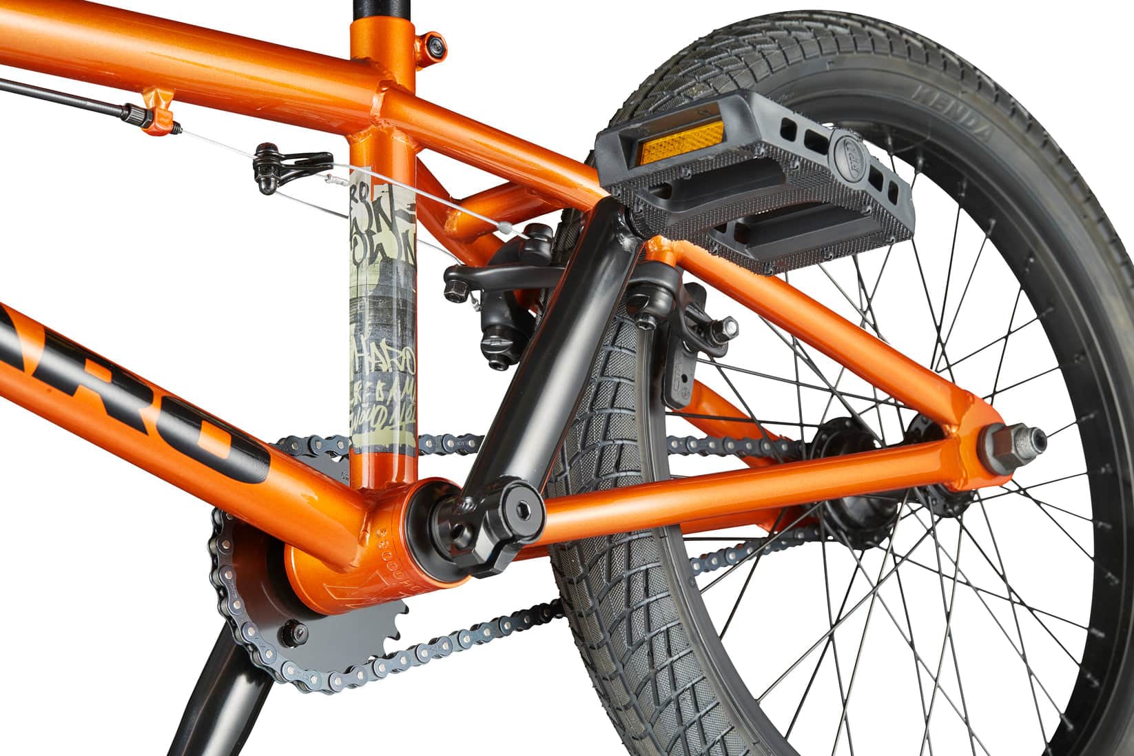 Haro BMX Bikes Gloss Copper Orange / 18 Haro Downtown 18 Inch Bike Gloss Copper Orange
